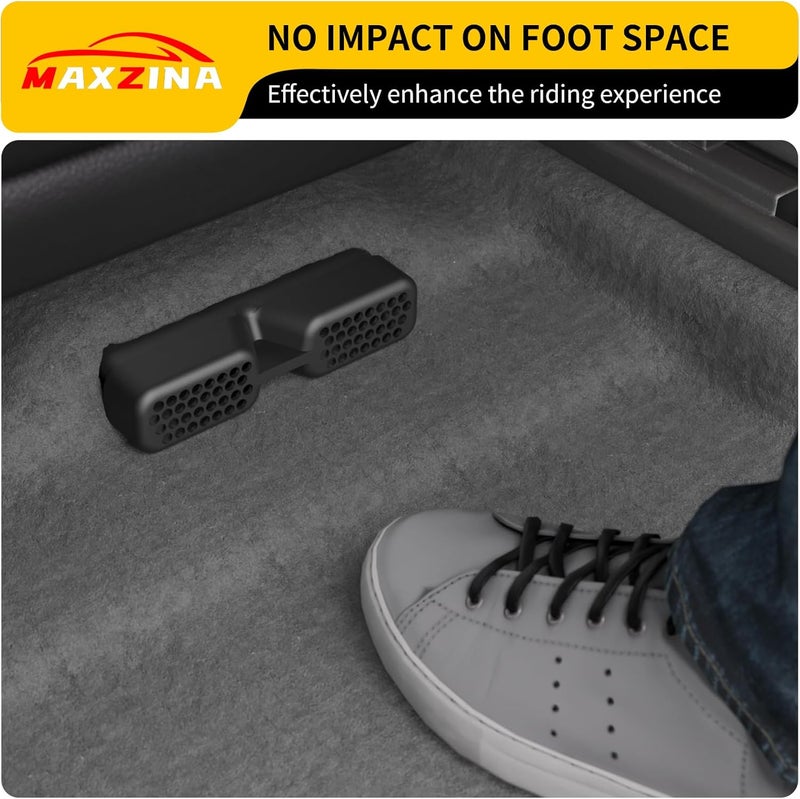 Maxzina Under Seat Vent Deflectors Compatible with 2023-2026 Honda Pilot Rear Air Conditioning Vent Cover Plug-in Rear Floor AC Vent Filter Cooler Summer Air Vent Extension for 2024 Pilot Accessories - Image 5